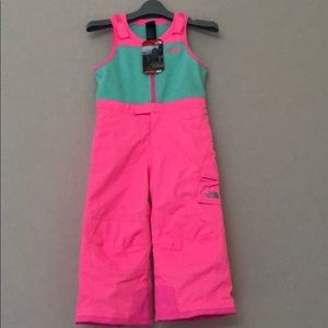 north face girl kid toddler 4T ski overall pants